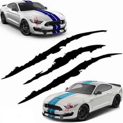 Car Monster Claw Scratch Decal Autocolant reflectorizant pentru Auto Auto faruri Decorare Vinil Decal