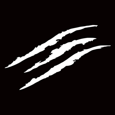 Car Monster Claw Scratch Decal Autocolant reflectorizant pentru Auto Auto faruri Decorare Vinil Decal