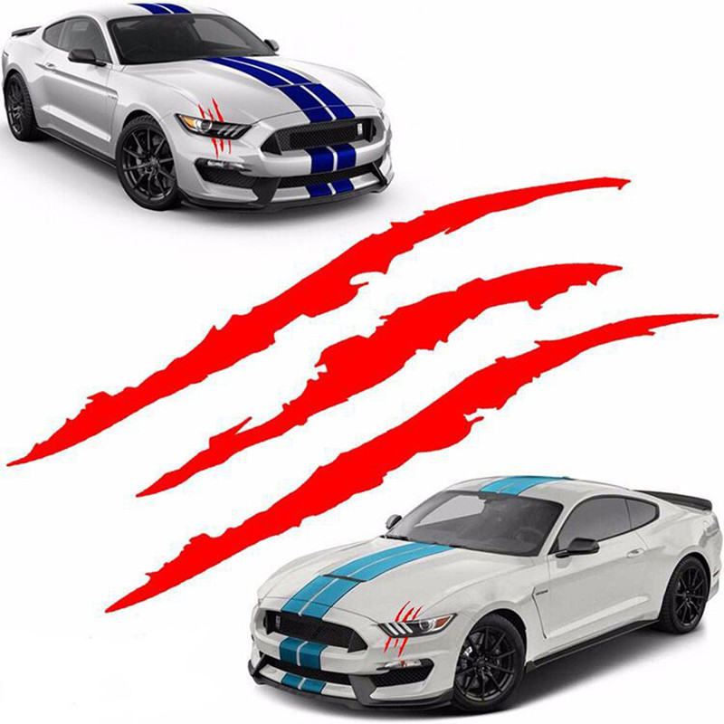 Car Monster Claw Scratch Decal Autocolant reflectorizant pentru Auto Auto faruri Decorare Vinil Decal