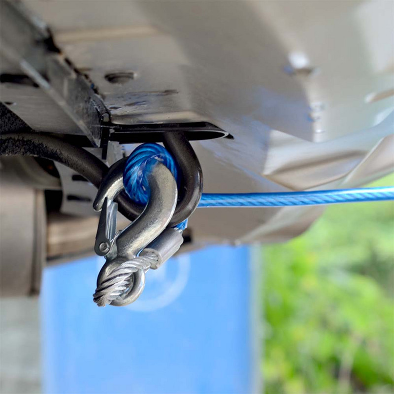 4 m 5 tone frânghie remorcare mașină frânghie remorcă sârmă cu cârlig de remorcare frânghie puternică de urgență pentru mașină camion remorcă SUV
