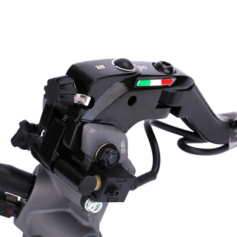 1 pereche de accesorii generale modificate pentru motociclete CNC Abalone Pompă dublă Ambreiaj Frână Cupă de ulei dublă 22Mm Pompă superioară hidraulică