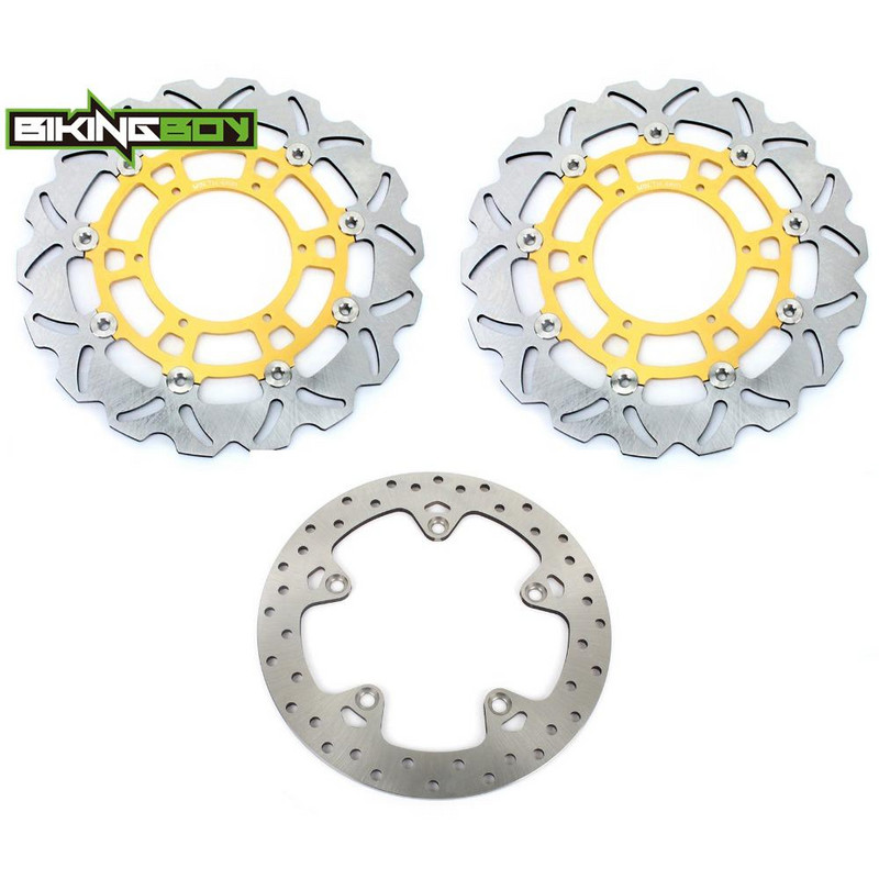 BIKINGBOY Discuri de frana fata spate Discuri Rotoare pentru BMW F 700 GS 2013-2017 F 800 GS 09-18 10 11 12 F800GS Adventure 13 14 15 16 17
