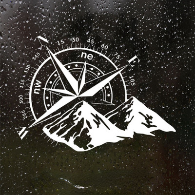 JP Decorație exterioară Autocolante din vinil tăiate cu matriță de diferite dimensiuni pentru busolă trandafirul vânturilor autocolant pentru zgârieturi acoperire decor auto impermeabilă