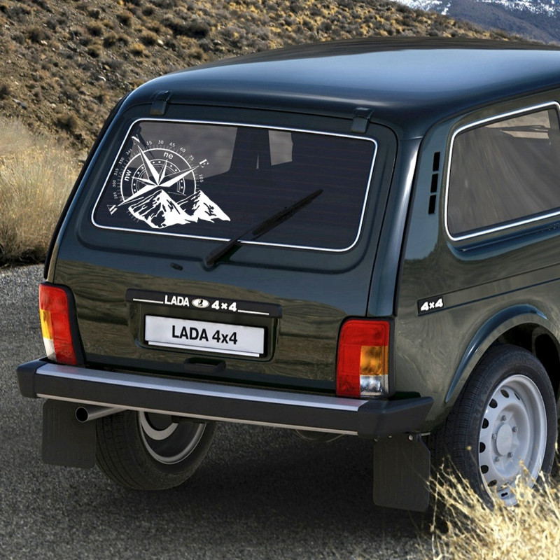 JP Decorație exterioară Autocolante din vinil tăiate cu matriță de diferite dimensiuni pentru busolă trandafirul vânturilor autocolant pentru zgârieturi acoperire decor auto impermeabilă