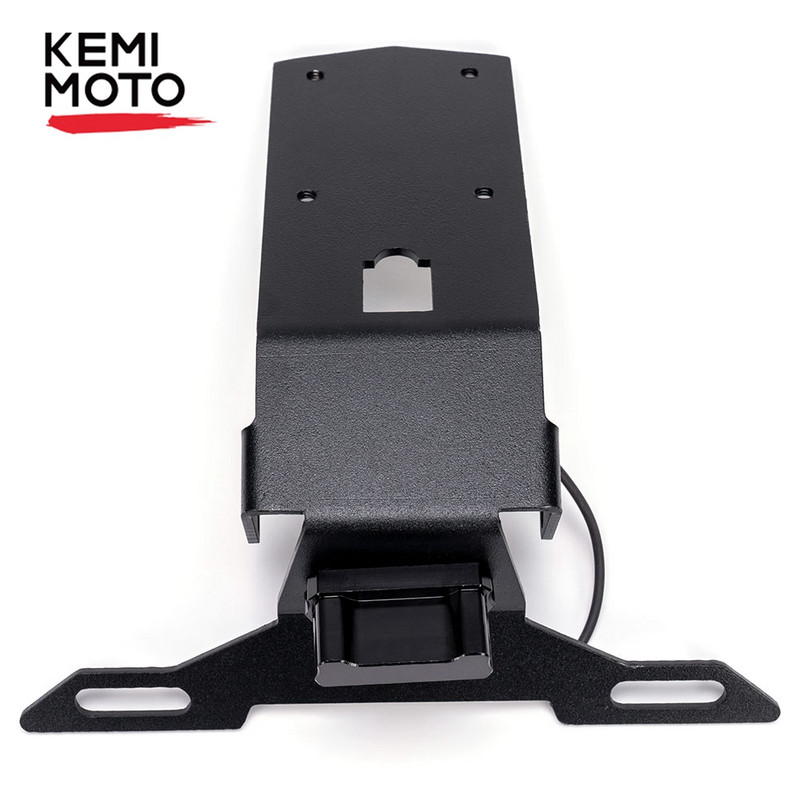 Suport pentru plăcuță de înmatriculare pentru Kawasaki NINJA H2 SX 2019-2021 Suport pentru apărătoare pentru coadă spate pentru motocicletă Cadru de lumină cu LED pentru NINJA 2020