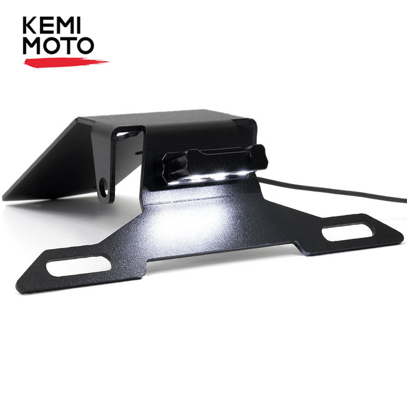 Suport pentru plăcuță de înmatriculare pentru Kawasaki NINJA H2 SX 2019-2021 Suport pentru apărătoare pentru coadă spate pentru motocicletă Cadru de lumină cu LED pentru NINJA 2020