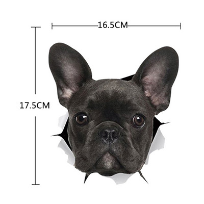 Autocolant pentru mașină 1 buc. Autocolant 3D stereo pentru mașină cu animale creativ, pisică, câine, autocolant pentru ferestre autocolante drăguțe pentru mașină, ornament pentru mașină, casă