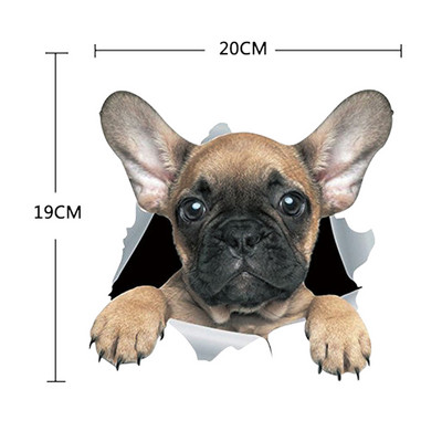 Autocolant pentru mașină 1 buc. Autocolant 3D stereo pentru mașină cu animale creativ, pisică, câine, autocolant pentru ferestre autocolante drăguțe pentru mașină, ornament pentru mașină, casă