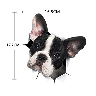 Autocolant pentru mașină 1 buc. Autocolant 3D stereo pentru mașină cu animale creativ, pisică, câine, autocolant pentru ferestre autocolante drăguțe pentru mașină, ornament pentru mașină, casă