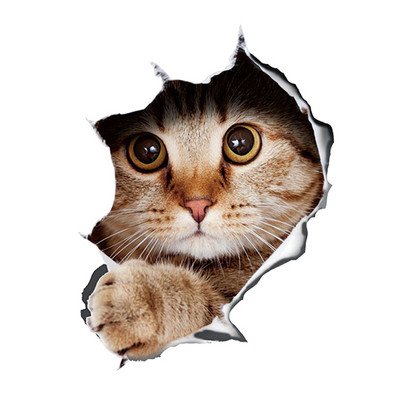 Autocolant pentru mașină 1 buc. Autocolant 3D stereo pentru mașină cu animale creativ, pisică, câine, autocolant pentru ferestre autocolante drăguțe pentru mașină, ornament pentru mașină, casă