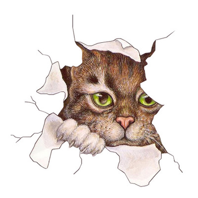 Autocolant pentru mașină 1 buc. Autocolant 3D stereo pentru mașină cu animale creativ, pisică, câine, autocolant pentru ferestre autocolante drăguțe pentru mașină, ornament pentru mașină, casă