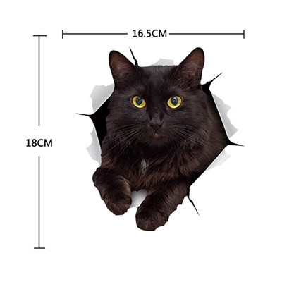 Autocolant pentru mașină 1 buc. Autocolant 3D stereo pentru mașină cu animale creativ, pisică, câine, autocolant pentru ferestre autocolante drăguțe pentru mașină, ornament pentru mașină, casă