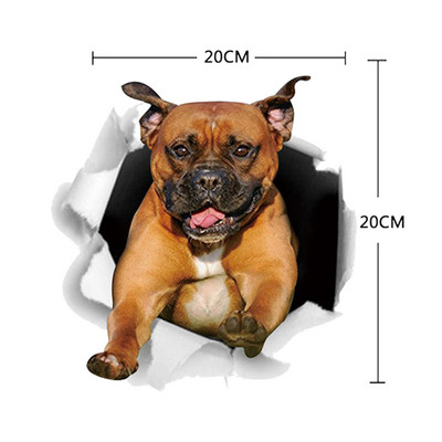 Autocolant pentru mașină 1 buc. Autocolant 3D stereo pentru mașină cu animale creativ, pisică, câine, autocolant pentru ferestre autocolante drăguțe pentru mașină, ornament pentru mașină, casă