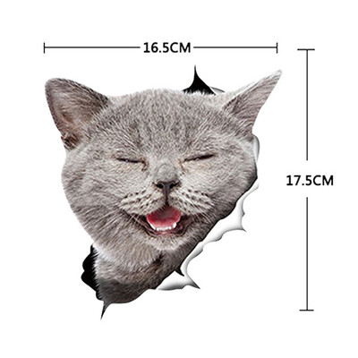 Autocolant pentru mașină 1 buc. Autocolant 3D stereo pentru mașină cu animale creativ, pisică, câine, autocolant pentru ferestre autocolante drăguțe pentru mașină, ornament pentru mașină, casă