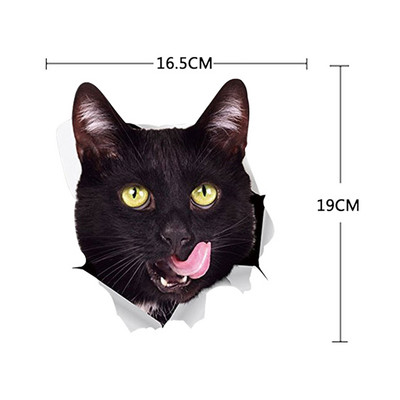 Autocolant pentru mașină 1 buc. Autocolant 3D stereo pentru mașină cu animale creativ, pisică, câine, autocolant pentru ferestre autocolante drăguțe pentru mașină, ornament pentru mașină, casă