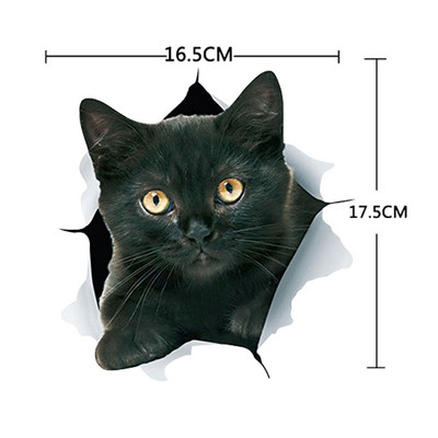 Autocolant pentru mașină 1 buc. Autocolant 3D stereo pentru mașină cu animale creativ, pisică, câine, autocolant pentru ferestre autocolante drăguțe pentru mașină, ornament pentru mașină, casă