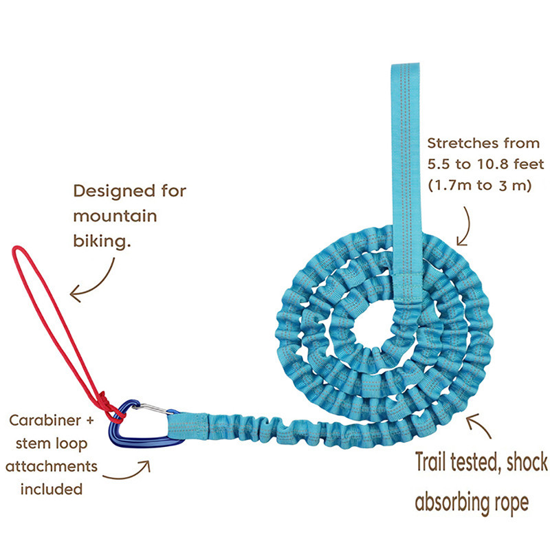 Nouă centură elastică de lesă pentru biciclete Coarda de tracțiune din nailon Părinți-copii MTB Coarda de remorcare a bicicletei Copil Ebike Echipament de siguranță Instrument în aer liber
