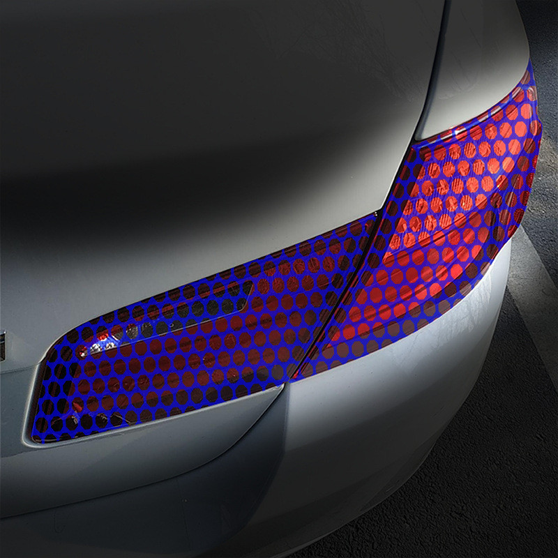 Automobilių lipdukai korio galinis galinis žibintas Dekoratyviniai lipdukai Kūrybiniai automobilio žibintų lipdukai šviesą atspindinčios medžiagos gamybos lipdukas