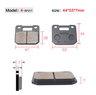 Frâne pentru motociclete Plăcuțe de frână cu disc față spate pantofi pentru ciclomotor 50cc 125cc 150cc 250cc CBR CRF CTCT CBX