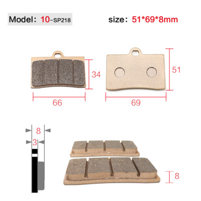 Frâne pentru motociclete Plăcuțe de frână cu disc față spate pantofi pentru ciclomotor 50cc 125cc 150cc 250cc CBR CRF CTCT CBX