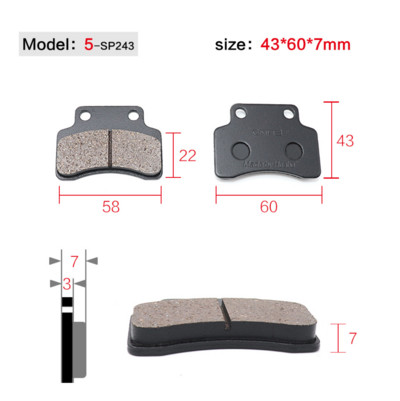 Frâne pentru motociclete Plăcuțe de frână cu disc față spate pantofi pentru ciclomotor 50cc 125cc 150cc 250cc CBR CRF CTCT CBX