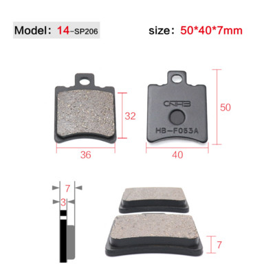 Frâne pentru motociclete Plăcuțe de frână cu disc față spate pantofi pentru ciclomotor 50cc 125cc 150cc 250cc CBR CRF CTCT CBX