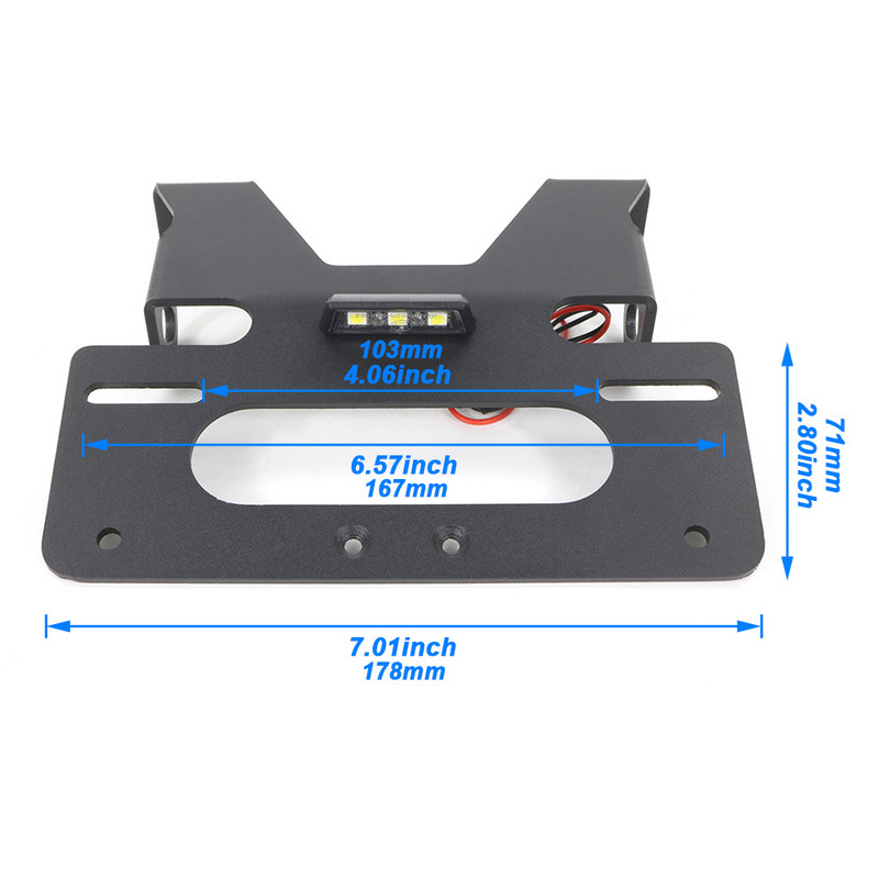 Suport pentru plăcuță de înmatriculare Suport cadru Kit de eliminare a aripilor pentru coadă, potrivit pentru Honda CB125R NEO Sports Cafe CB150R CB300R 2018-2022