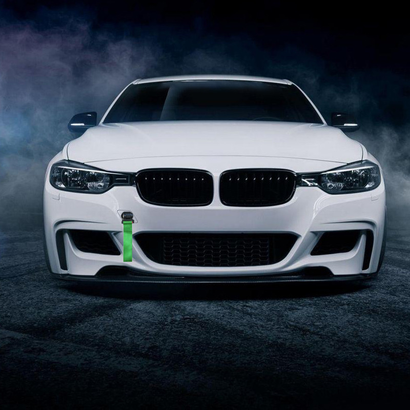 Curea de remorcare de curse din nailon de înaltă rezistență de 27 cm cu autocolante ABS Cureaua de remorcare cu panglică de design de curse Autocolante universale pentru bara de protecție