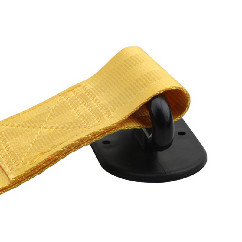 Curea de remorcare de curse din nailon de înaltă rezistență de 27 cm cu autocolante ABS Cureaua de remorcare cu panglică de design de curse Autocolante universale pentru bara de protecție