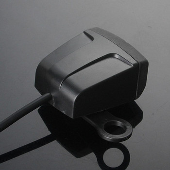 Διπλός φορτιστής μοτοσικλέτας USB Αδιάβροχο τιμόνι Καθρέφτης οπισθοπορείας Γενικός φορτιστής κινητών τηλεφώνων