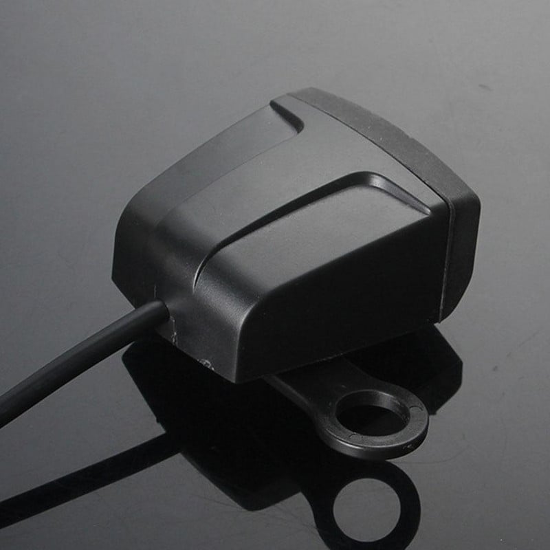 Dual USB motorkerékpár töltő Vízálló kormány visszapillantó tükör univerzális mobiltelefon gyorstöltő