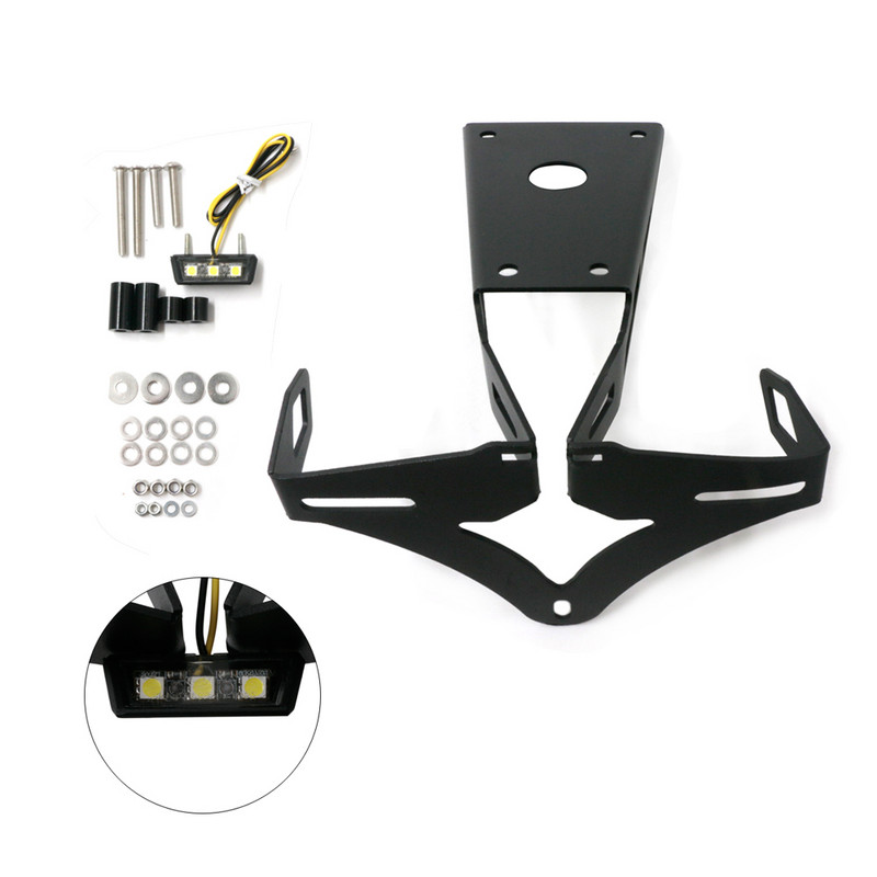 Suport pentru plăcuță de înmatriculare spate pentru coadă de motocicletă cu lumină LED pentru DUCATI 899 959 1199 1299 Panigale/S/R