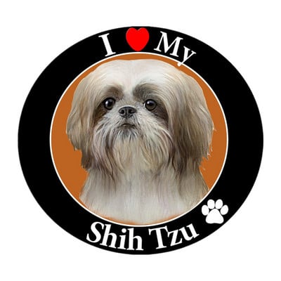 FUYOOHI Naljepnice za igranje Shih Tzu Pas Kućni ljubimac Životinja Vodootporna naljepnica PVC Naljepnica za automobile za automobile Dekoracije na braniku stražnjeg prozora prijenosnog računala