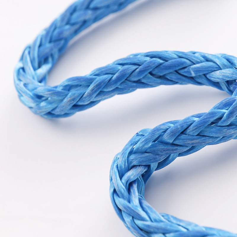 15m 5mm/6mm Cablu pentru troliu de remorcare frânghie șir linie fibră sintetică frânghie remorcă auto 7700lbs pentru Jeep ATV UTV SUV 4X4 4WD