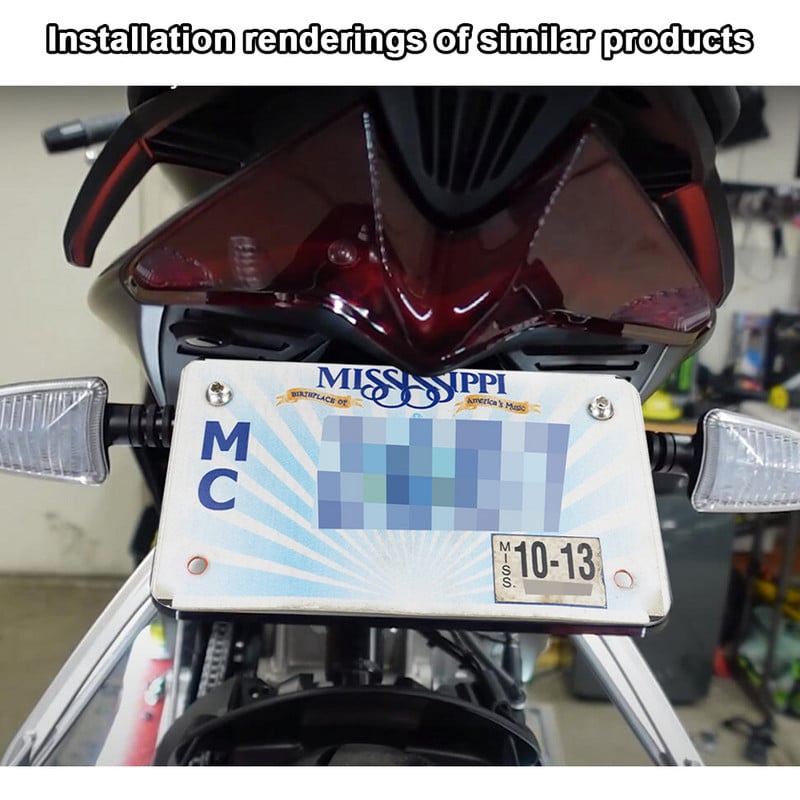 Se potrivește pentru Aprilia RSV4 2009-2020 Tuono V4 R Factory 2011-2020 Număr Suport plăcuță de înmatriculare Kit de eliminare a aripilor din spate.