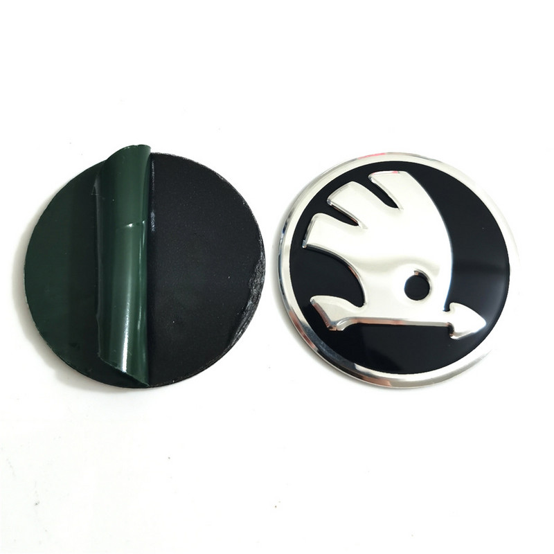 1kom 42 mm amblem za upravljač od aluminijske legure za Škodu Rapid Spaceback Superb Octavia Rapid Fabia Auto Interijer Dodaci