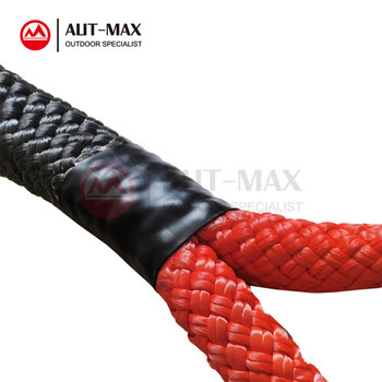 Σχοινί ρυμούλκησης AUTMAX Offroading Energy Recovery, 22mm x 9m, 13300kgs Nylon Kinetic Rope for UTV, 4WD