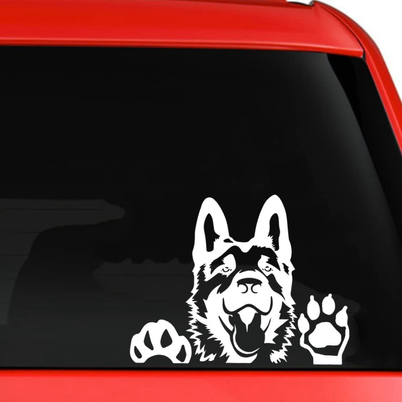 Decal Jpct creativ pentru câine ciobănesc german pentru RV, motocicletă, laptop husă impermeabilă zgârieturi Autocolant de vinil 19cmx15cm