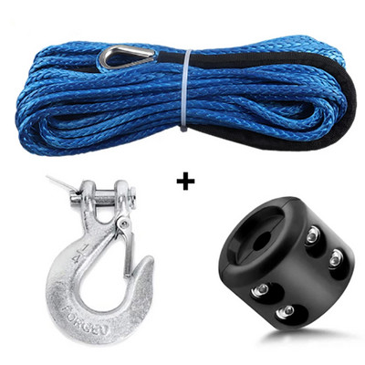 7700LBs Winch Line Cable Rope Winches Towing Hook Stopper Rubber for ATV SUV UTV Truck Offroad Accessories
