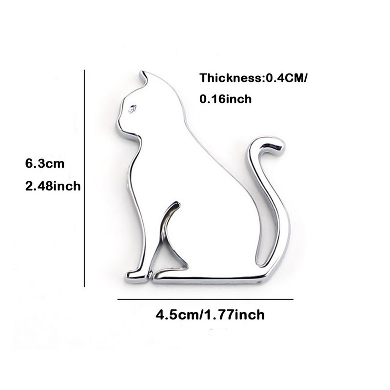 YSY 1 buc. Autocolant 3D din metal pentru mașină, adeziv pentru pisici din metal, emblemă autocolant pentru mașini universale, motociclete, decorare pentru stilul mașinii