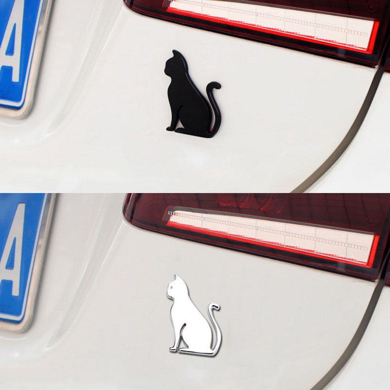 YSY 1 buc. Autocolant 3D din metal pentru mașină, adeziv pentru pisici din metal, emblemă autocolant pentru mașini universale, motociclete, decorare pentru stilul mașinii