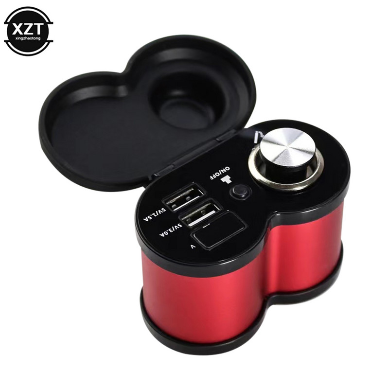 Motorkerékpár QC 3.0 Quick Charge 5V 3.0A/1.5A Dual USB szivargyújtó telefontöltő feszültség kijelzővel be/ki kapcsolással