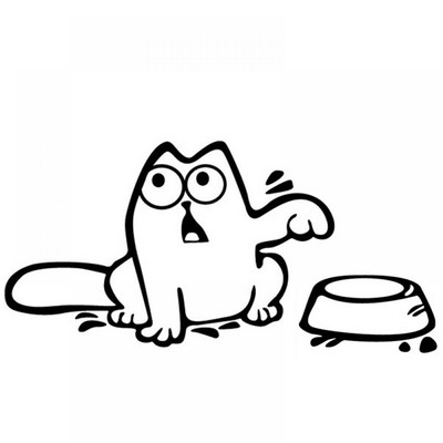 Rongchen Trading Autocolant pentru mașină Creativitate Pisica Hrănire Desene animat Cap de combustibil pentru mașină Impermeabil Protecție solară Decalcomanii Accesorii PVC