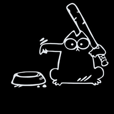 Rongchen Trading Autocolant pentru mașină Creativitate Pisica Hrănire Desene animat Cap de combustibil pentru mașină Impermeabil Protecție solară Decalcomanii Accesorii PVC