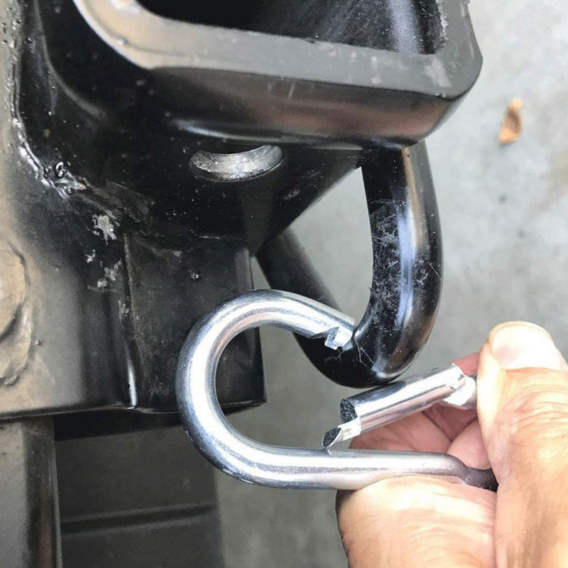 ΝΕΟ Ταξιδιωτικό τρέιλερ Anti-Lost Cable Coiled Easy Installation with Spring Clip Safety Breakaway Cable Camping Car