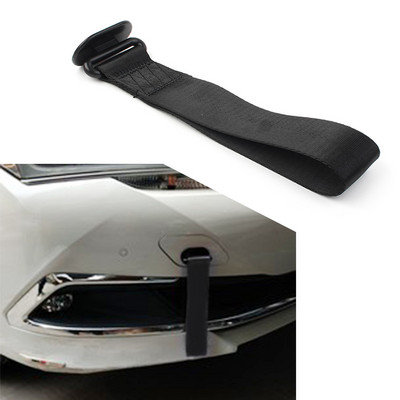 Curea de remorcare a mașinii, 8 culori, curea de frânghie, cârlig universal pentru bara de protecție spate/față