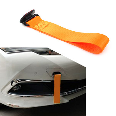 Curea de remorcare a mașinii, 8 culori, curea de frânghie, cârlig universal pentru bara de protecție spate/față