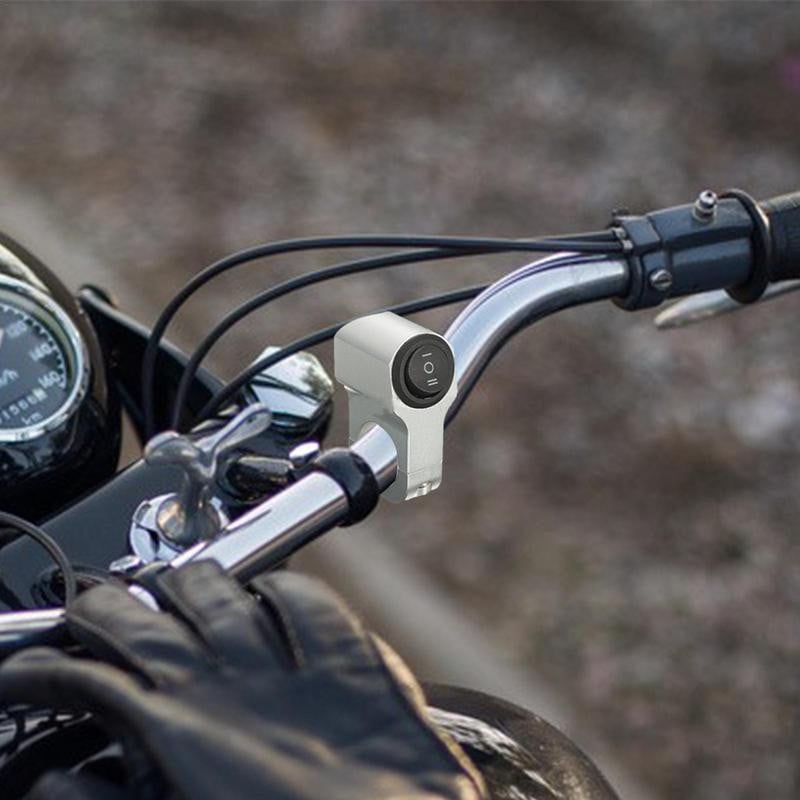Motorkerékpár fényszóró kapcsoló 220 W kormány billenő kapcsoló 12-60 V bemeneti feszültség alumínium ötvözet harmadik sebességfokozatú kormány be/ki kapcsoló