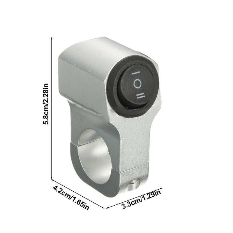 Motorkerékpár fényszóró kapcsoló 220 W kormány billenő kapcsoló 12-60 V bemeneti feszültség alumínium ötvözet harmadik sebességfokozatú kormány be/ki kapcsoló