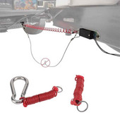 Apsaugos nuo kritimo / nuo kritimo jungtis RV valtims ir daugiau RV priekabos saugos elastinė virvė SS draudimo sagtis, spyruoklinis kablys 80 mm